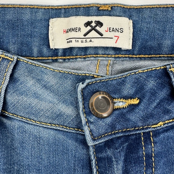 Hammer Jeans Women’s Light Wash Skinny Jeans – Subtle Distressed Pattern Size 7 - Picture 10 of 13